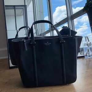 Kate spade large handbag black purse tote